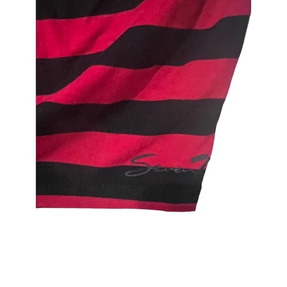 New 7 Seven stripped Women’s top Cold shoulder sz M - Picture 6 of 6